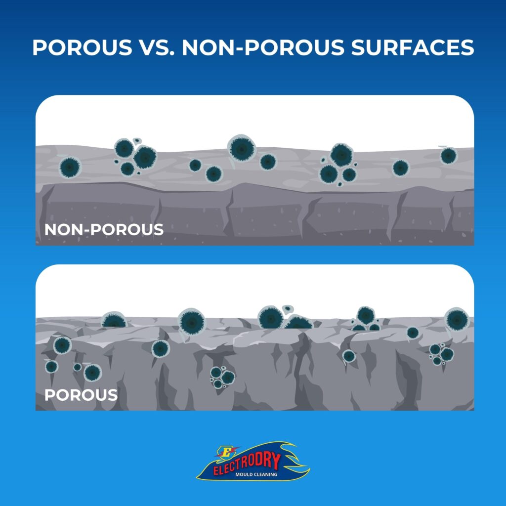 Porous Vs. Non-Porous Surfaces for Mould Cleaning